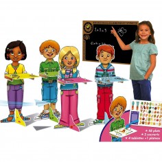 Jeu d'imitation maitresse d'école et cantine Janod