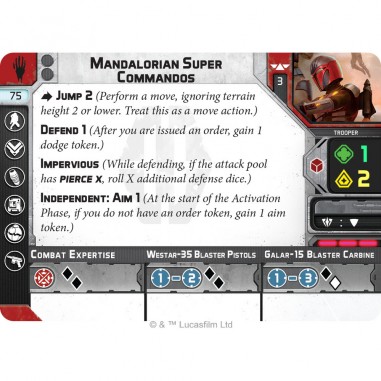 Super Commandos Mandaloriens - Extension d'Unité - Star Wars Légion - Atomic Mass Games