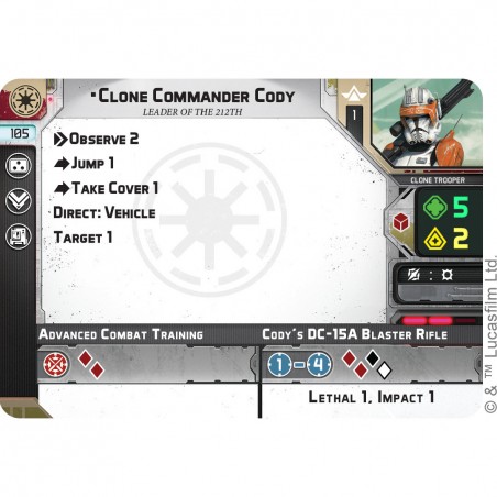 Commandant Clone Cody - Extension Commandant - Star Wars Légion - Fantasy Flight Games