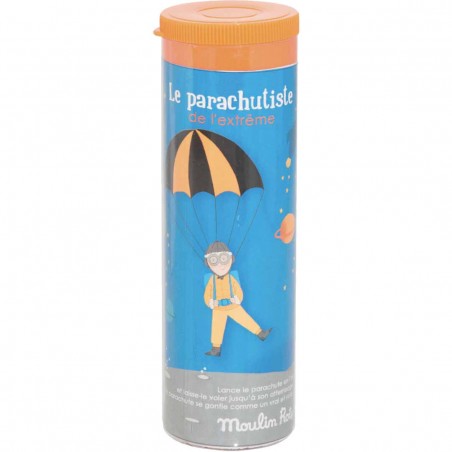 Parachutiste orange jouet Les petites merveilles - Moulin Roty