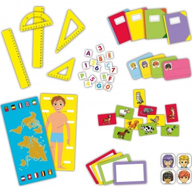 Jeu d'imitation maitresse d'école et cantine Janod