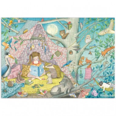 Puzzle 100 pièces la cabane secrète Les Rosalies - Moulin Roty