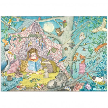 Puzzle 100 pièces la cabane secrète Les Rosalies - Moulin Roty