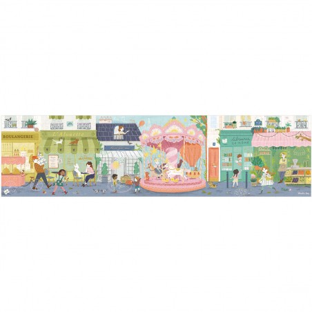 Puzzle 350 pièces 10 rue des lilas Les Parisiennes - Moulin Roty