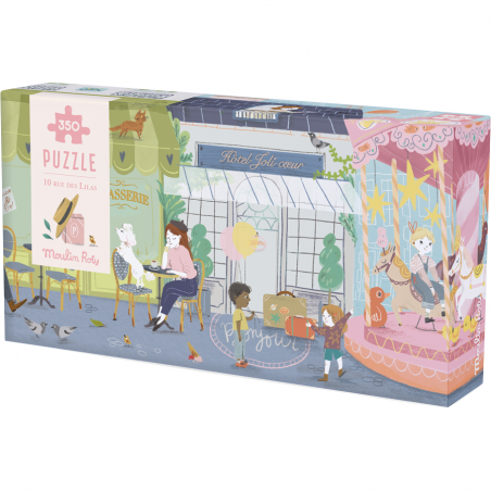Puzzle 350 pièces 10 rue des lilas Les Parisiennes - Moulin Roty