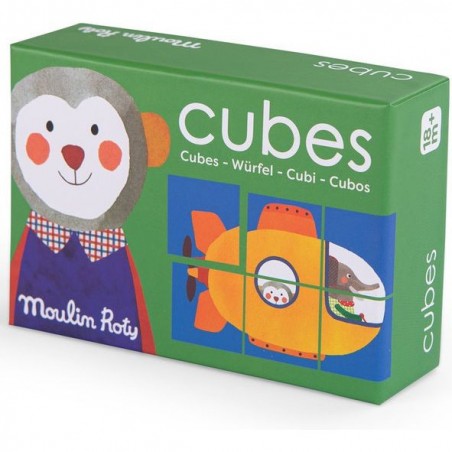 Puzzle 6 cubes Les Popipop - Moulin Roty