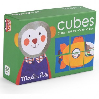 Puzzle 6 cubes Les Popipop - Moulin Roty
