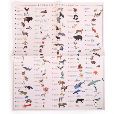 Mappemonde avec décalcomanies Tout autour du monde - Moulin Roty