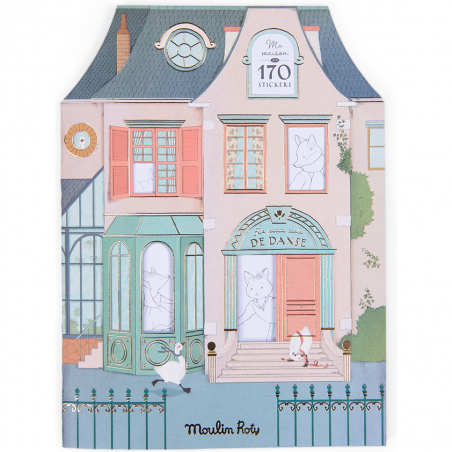 Cahier de coloriage et stickers La petite école de danse - Moulin Roty