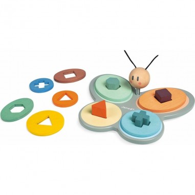 Papillon en bois à encastrer Janod Sweet Cocoon