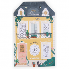 Cahier de coloriage et stickers Les Parisiennes - Moulin Roty 2