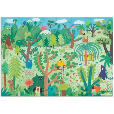 Puzzle 48 pièces la terre merveilleuse Les Schmouks - Moulin Roty