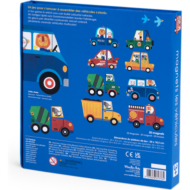 Jeu magnétique véhicules Les Popipop - Moulin Roty