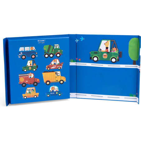 Jeu magnétique véhicules Les Popipop - Moulin Roty
