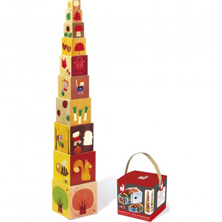 Cube d'activité, Pyramide de cube pour bébé Janod