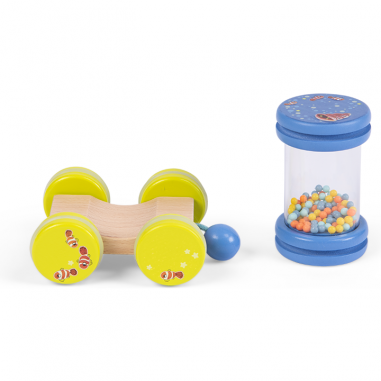 Train d'activités à tirer en bois - Les Aventures de Paulie - Moulin Roty