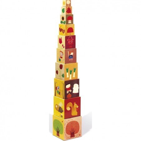 Cube d'activité, Pyramide de cube pour bébé Janod