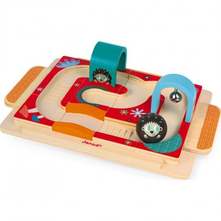 Circuit en bois pour bébé Rallye du Hérisson Janod
