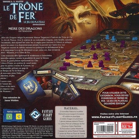 Mère des Dragons - Extension Le Trône de Fer : Le Jeu de Plateau - Fantasy Flight Games