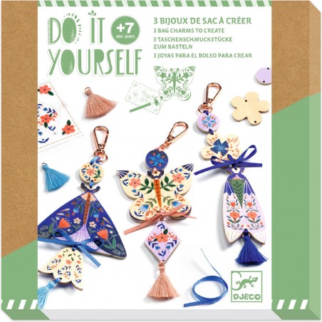 Bijoux de sac à créer Butterflies - Do it Yourself - Djeco