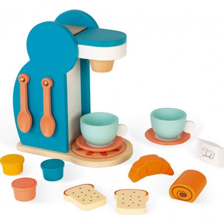 Machine à café Croissants en bois pour Petit Dej Janod