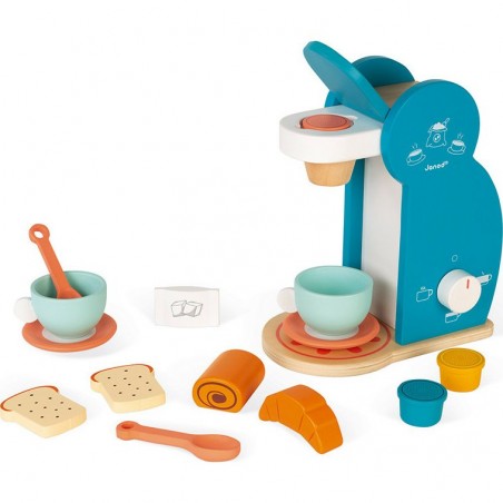 Machine à café Croissants en bois pour Petit Dej Janod