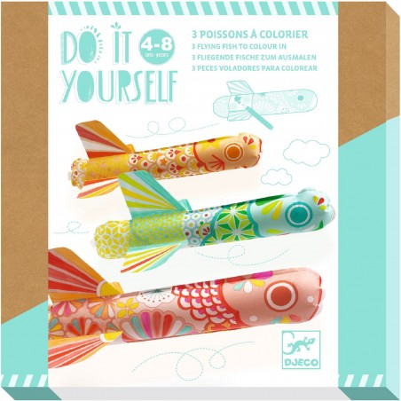 Poissons à colorier Koinobori - Do it Yourself - Djeco