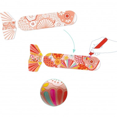 Poissons à colorier Koinobori - Do it Yourself - Djeco