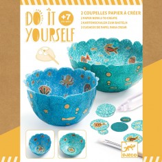 2 coupelles papier à créer Dans la mer - Do it Yourself - Djeco