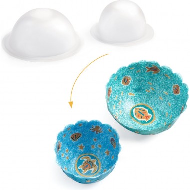 2 coupelles papier à créer Dans la mer - Do it Yourself - Djeco