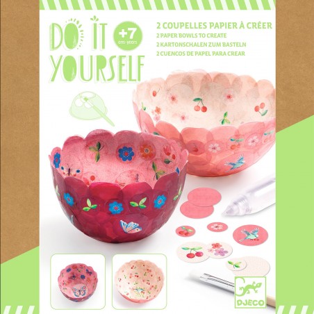 2 coupelles papier à créer Dans les airs - Do it Yourself - Djeco