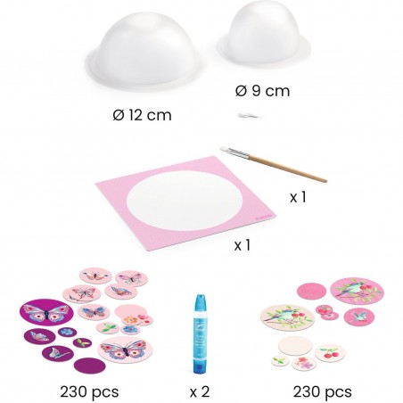 2 coupelles papier à créer Dans les airs - Do it Yourself - Djeco