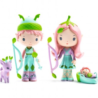 Figurine Elfes Tinyly - Lily et Sylvestre - Figurine poupée - Djeco