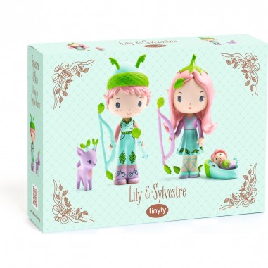 Figurine Elfes Tinyly - Lily et Sylvestre - Figurine poupée - Djeco
