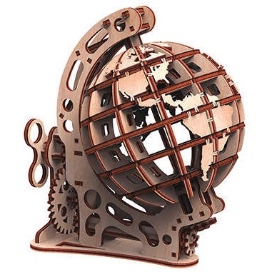 Globe petit modèle - maquette 3D mobile en bois - Mr Playwood