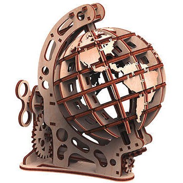 Mr Playwood Globe petit modèle maquette 3D mobile en bois
