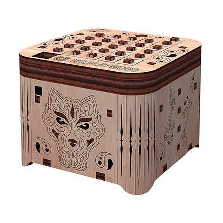 Boite à secret Tigre - maquette 3D mobile en bois - Mr Playwood