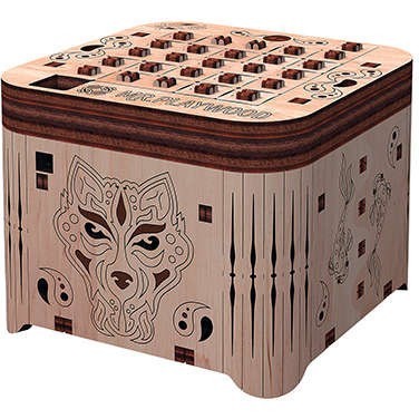 Mr Playwood Boite à secret Tigre maquette 3D mobile en bois