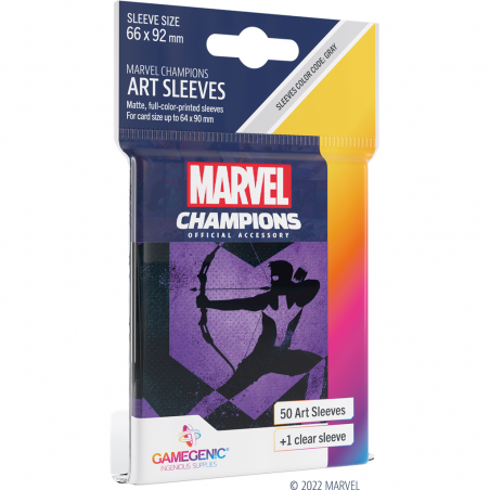 Marvel Champions Art Sleeves - Hawkeye - Accessoires - Gamegenic