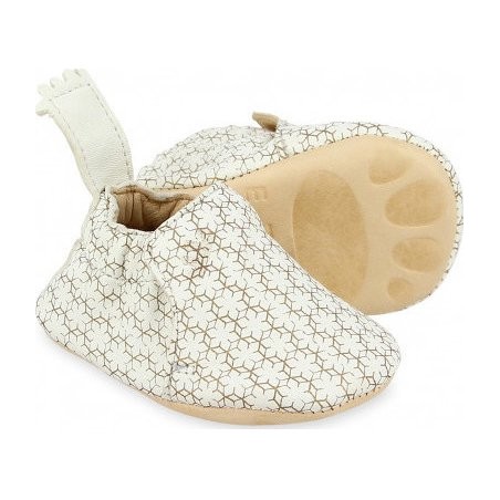 Blumoo Givre Blanc Cuivre - Chaussons semelle souple Bébé Garçon