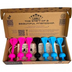 Tossit : Rose - Bleu Clair - Jeu de fléchettes à ventouse - Gigamic
