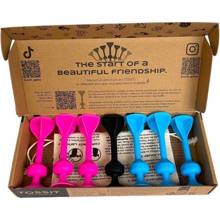 Tossit : Rose - Bleu Clair - Jeu classique - Gigamic