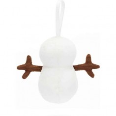 Peluche Mini Bonhomme de Neige à suspendre Festive Folly - Jellycat 2