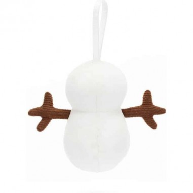 Peluche Mini Bonhomme de Neige à suspendre Festive Folly - Jellycat