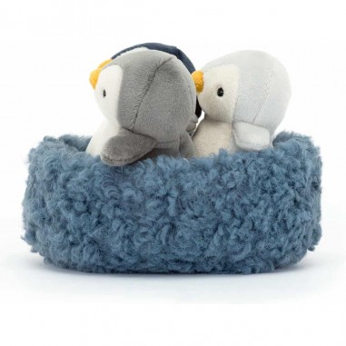 Peluche Pingouins dans son nid - Jellycat