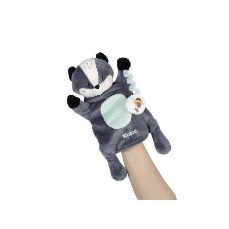 Peluche marionnette Malo le blaireau - Cadeau de naissance - Kaloo
