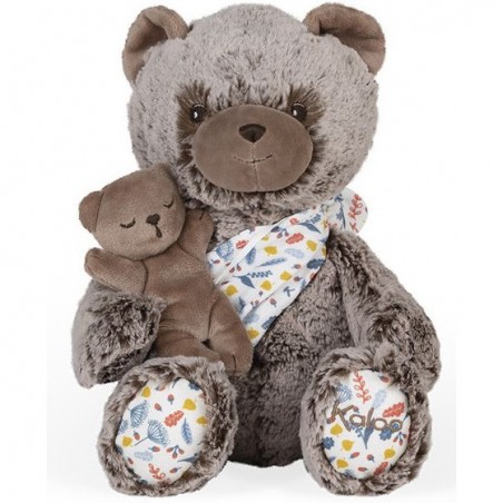 Peluche Oscar papa ours Linoo - Cadeau de naissance - Kaloo