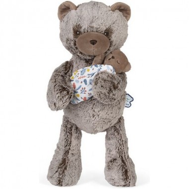 Peluche Oscar papa ours Linoo - Cadeau de naissance - Kaloo