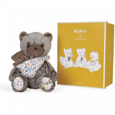 Peluche Oscar papa ours Linoo - Cadeau de naissance - Kaloo
