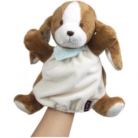 Les amis : doudou marionnette chien tiramisu - Kaloo